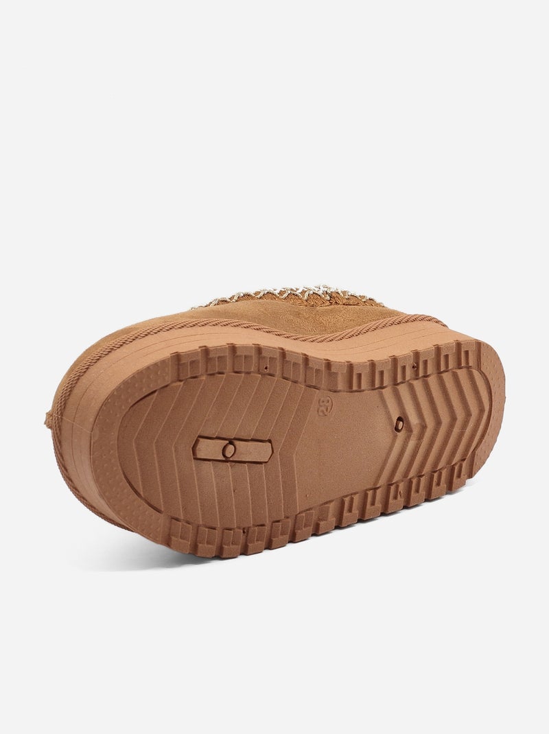 Pantofole senza lacci Cammello - Kiabi