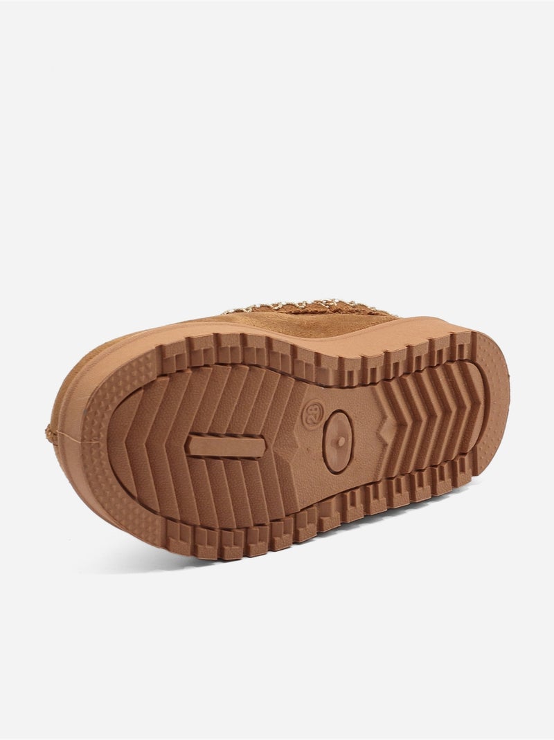 Pantofole senza lacci Cammello - Kiabi