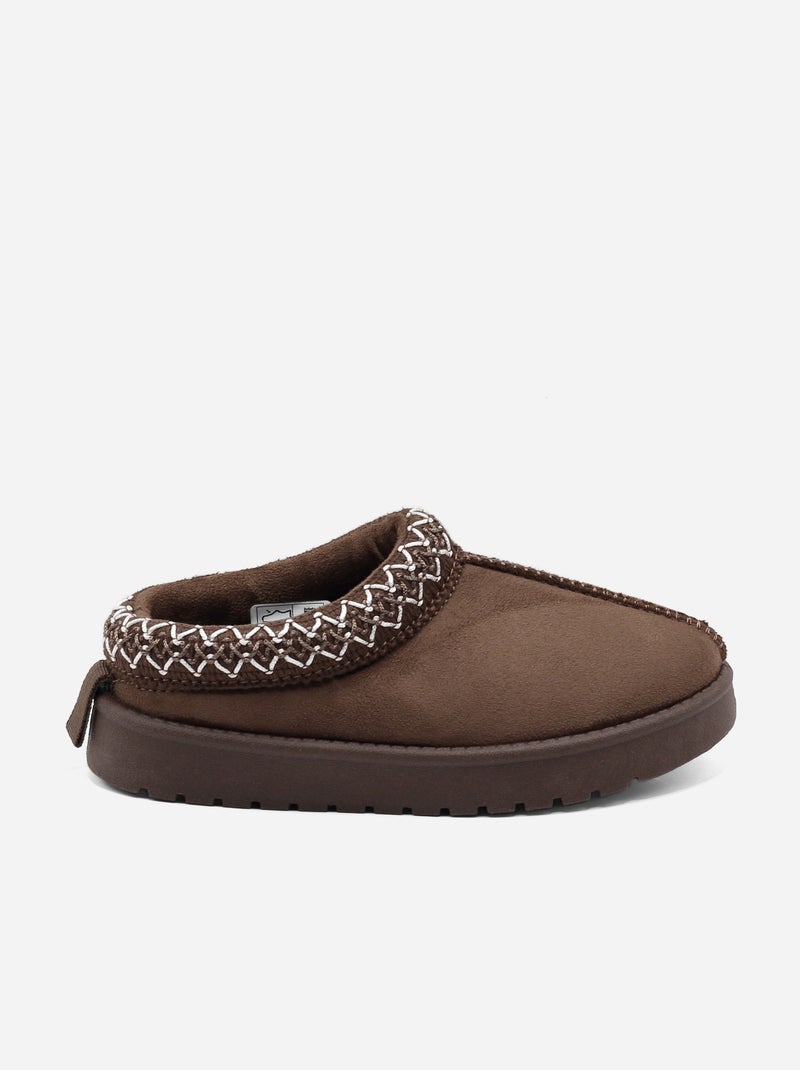 Pantofole senza lacci Marrone - Kiabi