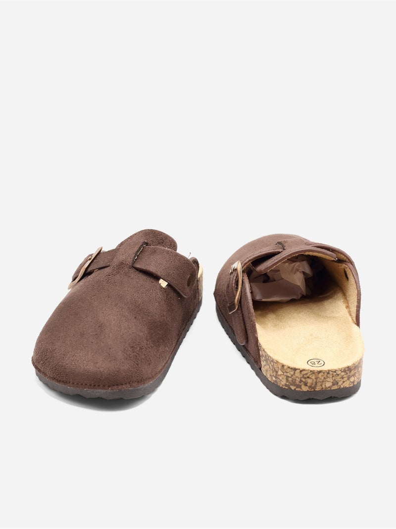 Pantofole senza lacci Marrone - Kiabi