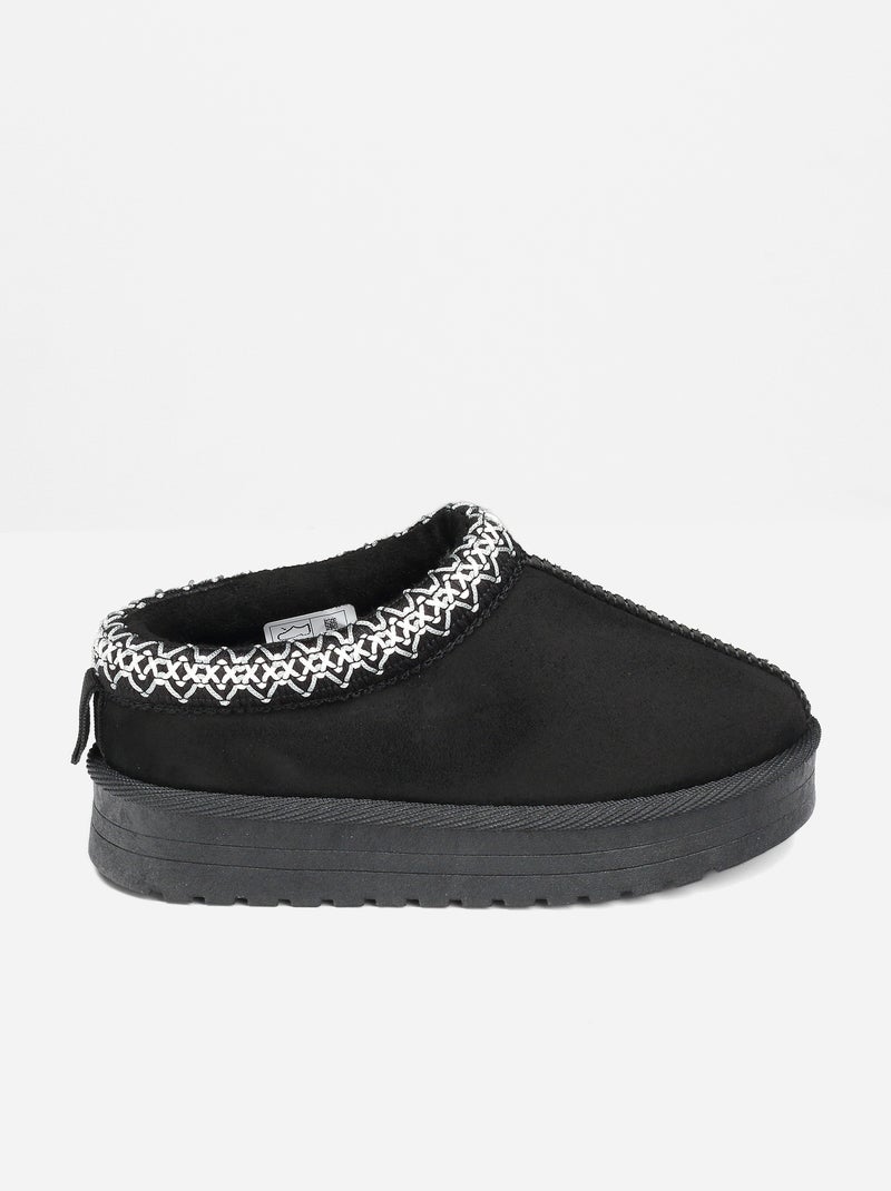 Pantofole senza lacci Nero - Kiabi