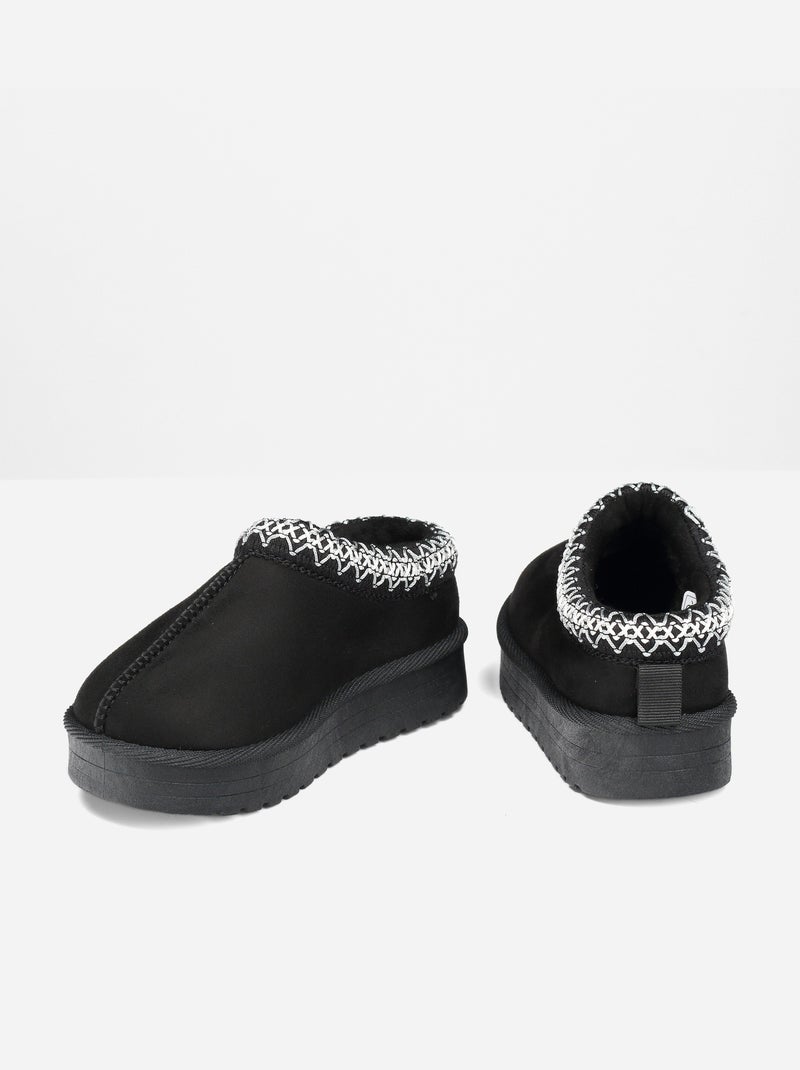 Pantofole senza lacci Nero - Kiabi