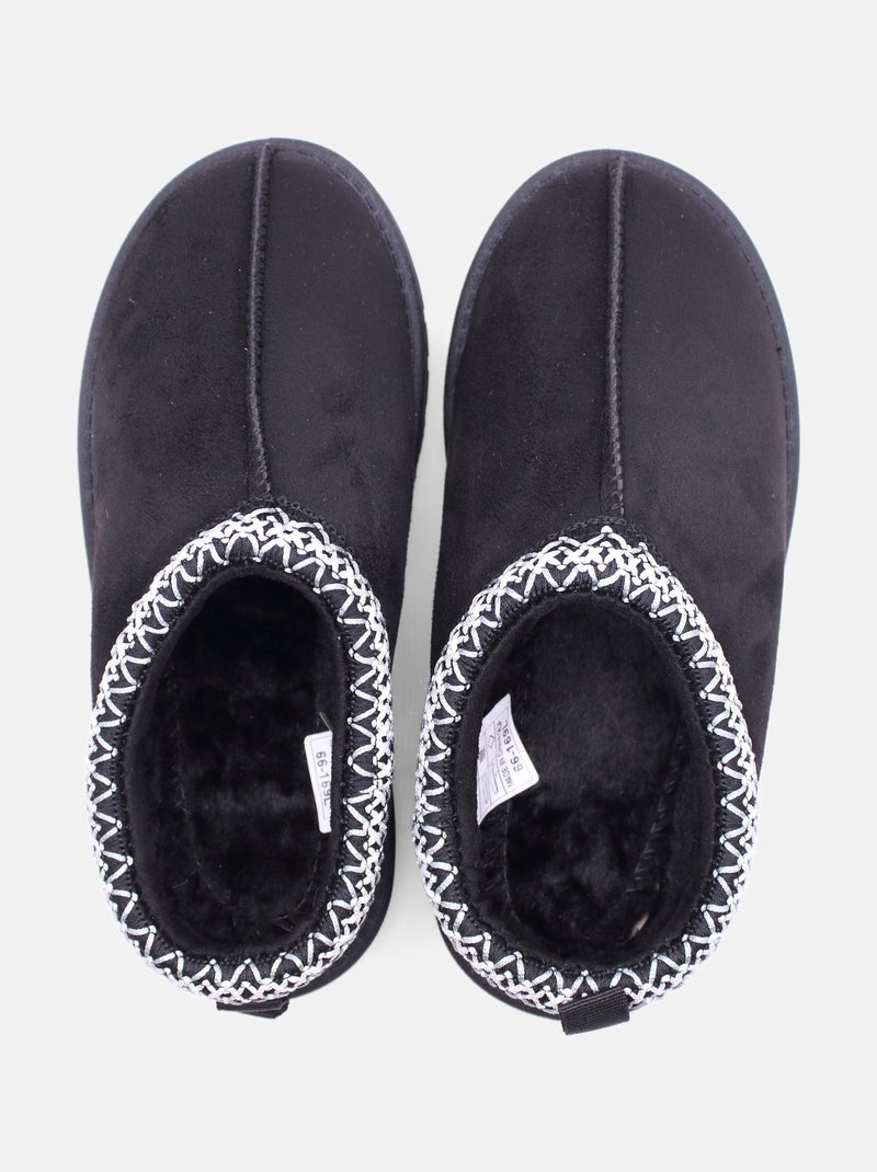 Pantofole senza lacci Nero - Kiabi
