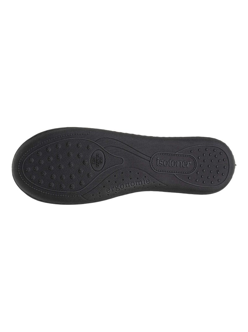 Pantofole  soletta ergonomica, calda donna Isotoner Nero - Kiabi