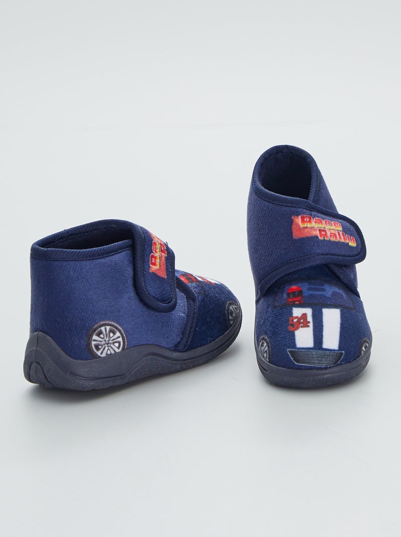 Pantofole stampate blu navy - Kiabi