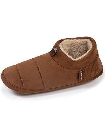 Pantofole stivaletti camoscio - Suola in gomma ultra morbida uomo Isotoner