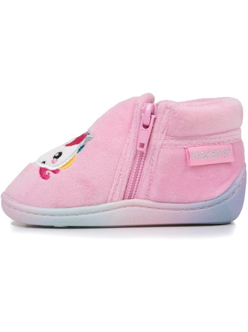 Pantofole stivaletti con cerniera, facile da indossare, buon neonato bambina isotoner - Kiabi Pantofole stivaletti con cerniera, facile da indossare, buon neonato bambina isotoner - Kiabi