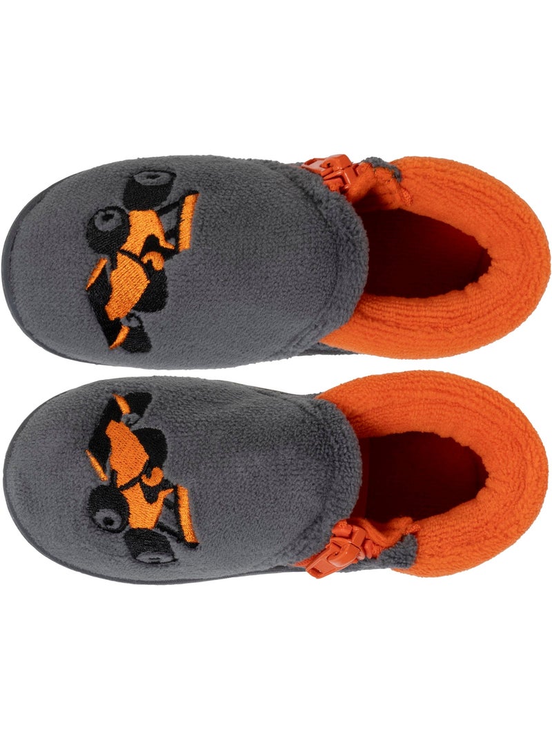 Pantofole stivaletti con cerniera, facile da indossare, buon neonato bambino Grigio grigio - Kiabi