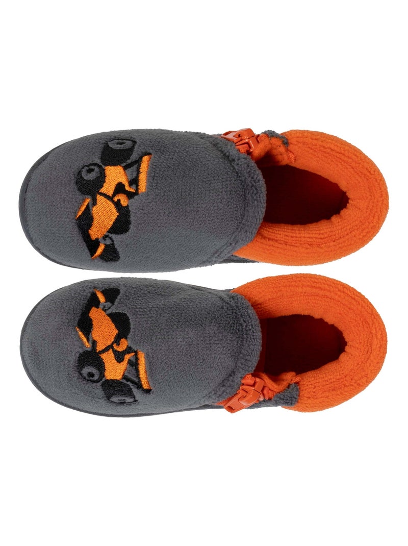 Pantofole stivaletti con cerniera, facile da indossare, buon neonato bambino Isotoner Grigio grigio - Kiabi