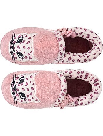 Pantofole stivaletti con cerniera, facili da indossare, buona neonato bambina isotoner