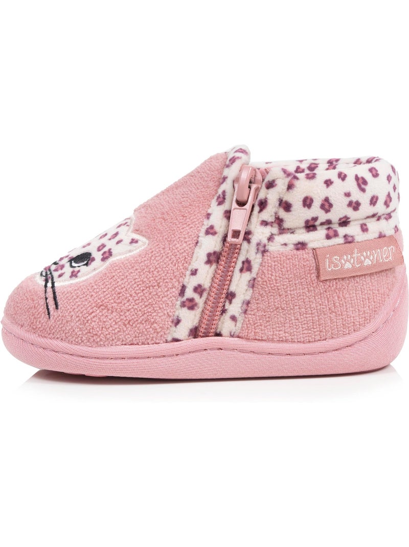 Pantofole stivaletti con cerniera, facili da indossare, buona neonato bambina isotoner Rosato - Kiabi
