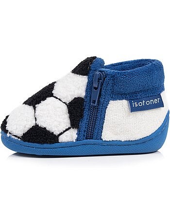 Pantofole stivaletti con cerniera, facili da indossare, buona neonato bambino Isotoner