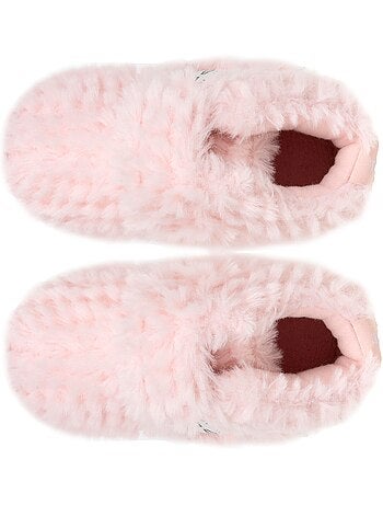 Pantofole stivaletti con chiusura in velcro, buon supporto bambina isotoner