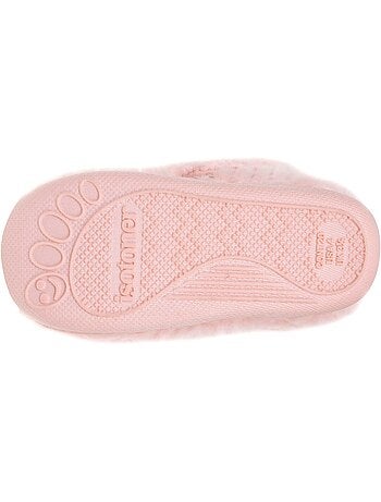 Pantofole stivaletti con chiusura in velcro, buon supporto bambina isotoner
