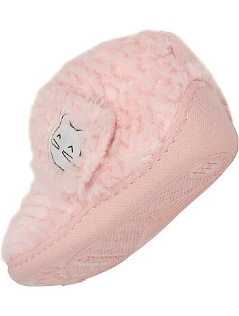 Pantofole stivaletti con chiusura in velcro, buon supporto bambina isotoner
