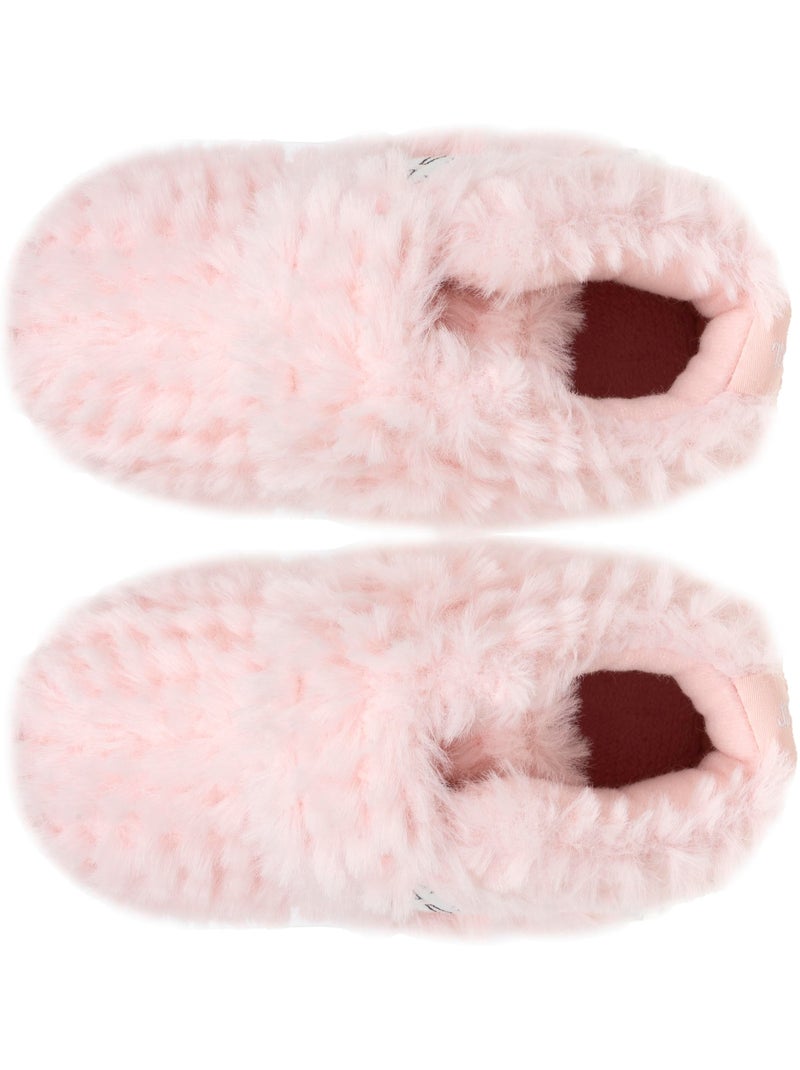 Pantofole stivaletti con chiusura in velcro, buon supporto bambina isotoner Rosa - Kiabi