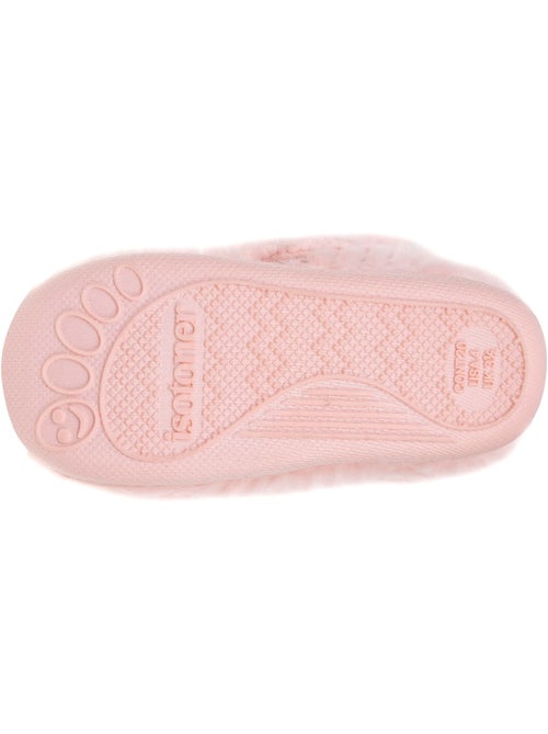 Pantofole stivaletti con chiusura in velcro, buon supporto bambina isotoner - Kiabi
