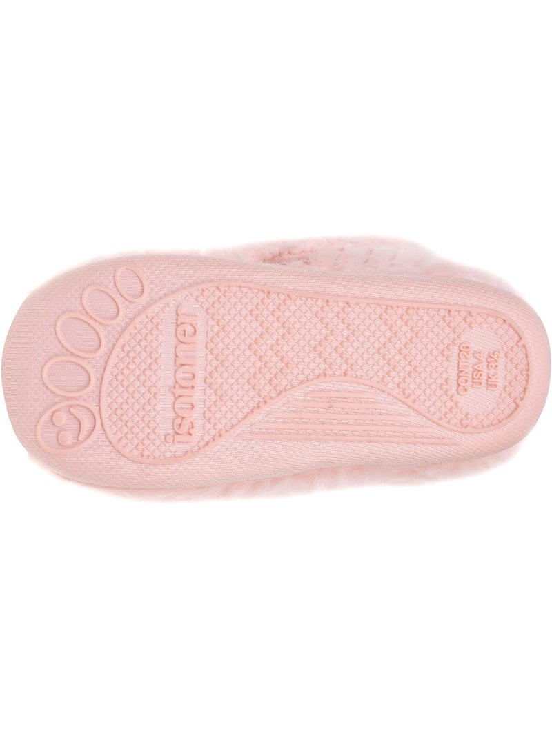 Pantofole stivaletti con chiusura in velcro, buon supporto bambina isotoner Rosa - Kiabi