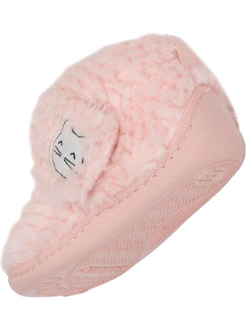 Pantofole stivaletti con chiusura in velcro, buon supporto bambina isotoner - Kiabi