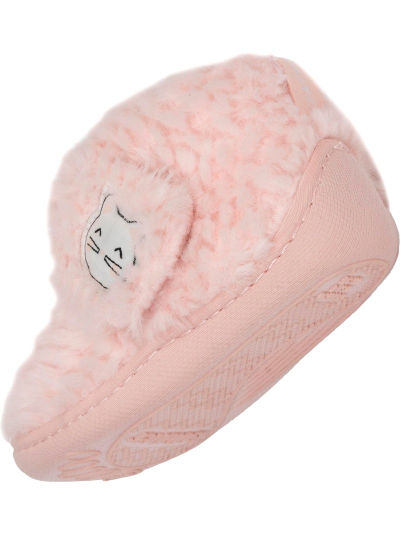Pantofole stivaletti con chiusura in velcro, buon supporto bambina isotoner Rosa - Kiabi