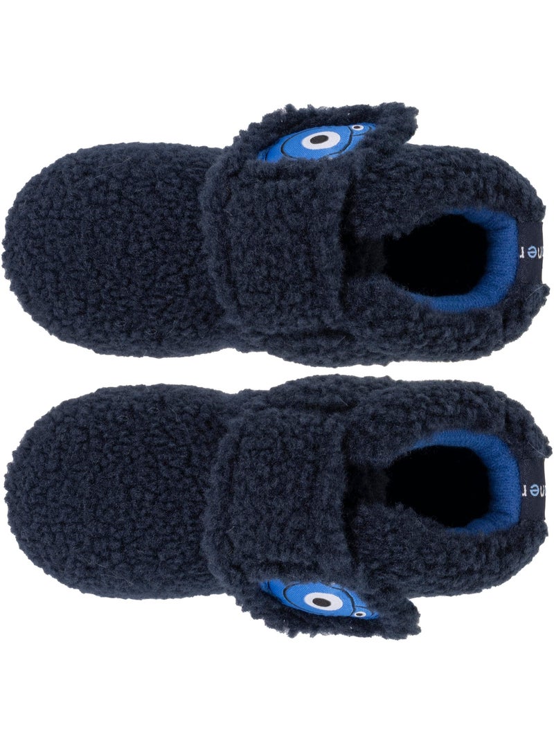 Pantofole stivaletti con chiusura in velcro, buon supporto bambino Blu marino - Kiabi