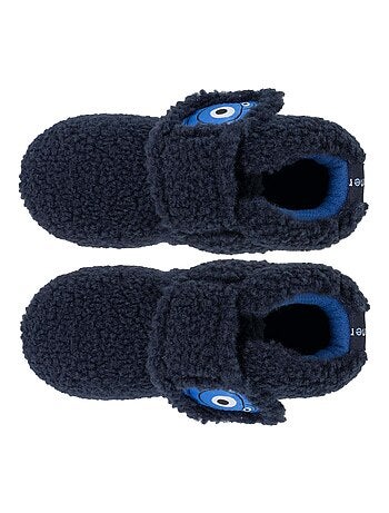 Pantofole stivaletti con chiusura in velcro, buon supporto bambino Isotoner