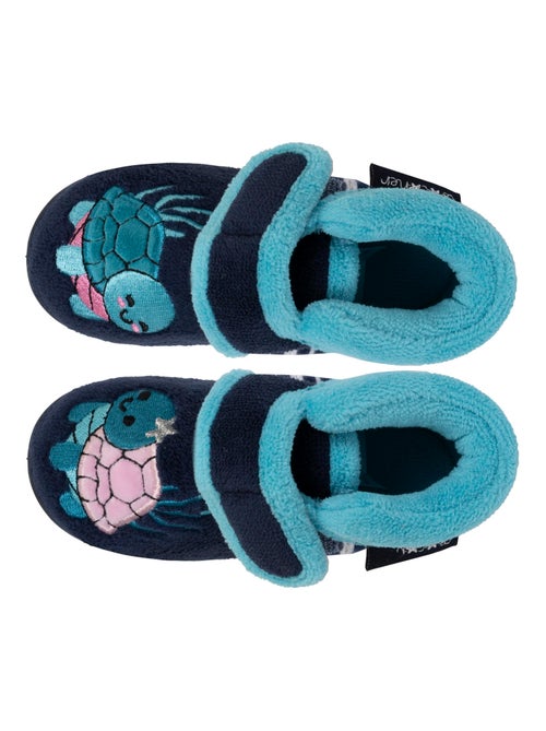 Pantofole stivaletti con chiusura in velcro, buon supporto neonato bambina Isotoner - Kiabi