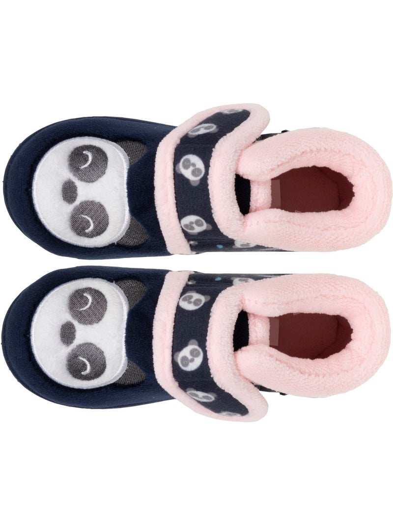 Pantofole stivaletti con chiusura in velcro, buon supporto neonato bambina isotoner Blu marino - Kiabi