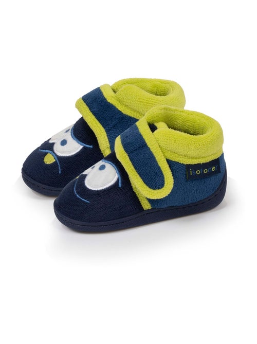Pantofole stivaletti con chiusura in velcro, buon supporto neonato bambino Isotoner - Kiabi