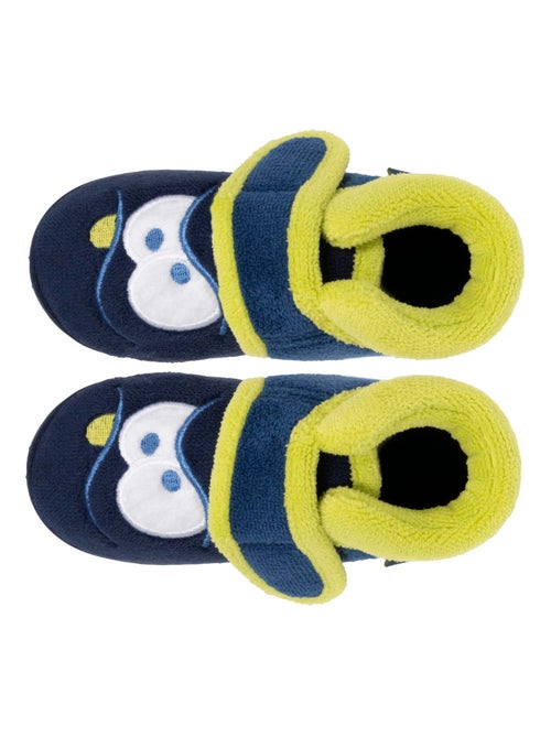Pantofole stivaletti con chiusura in velcro, buon supporto neonato bambino Isotoner - Kiabi