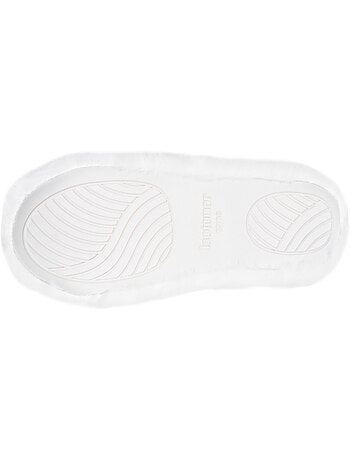 Pantofole stivaletti finta pelliccia, suola in gomma donna