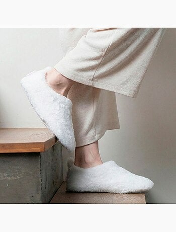 Pantofole stivaletti finta pelliccia, suola in gomma donna Isotoner