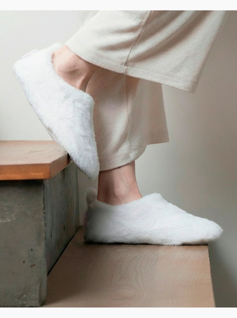 Pantofole stivaletti finta pelliccia, suola in gomma donna Isotoner Avorio - Kiabi