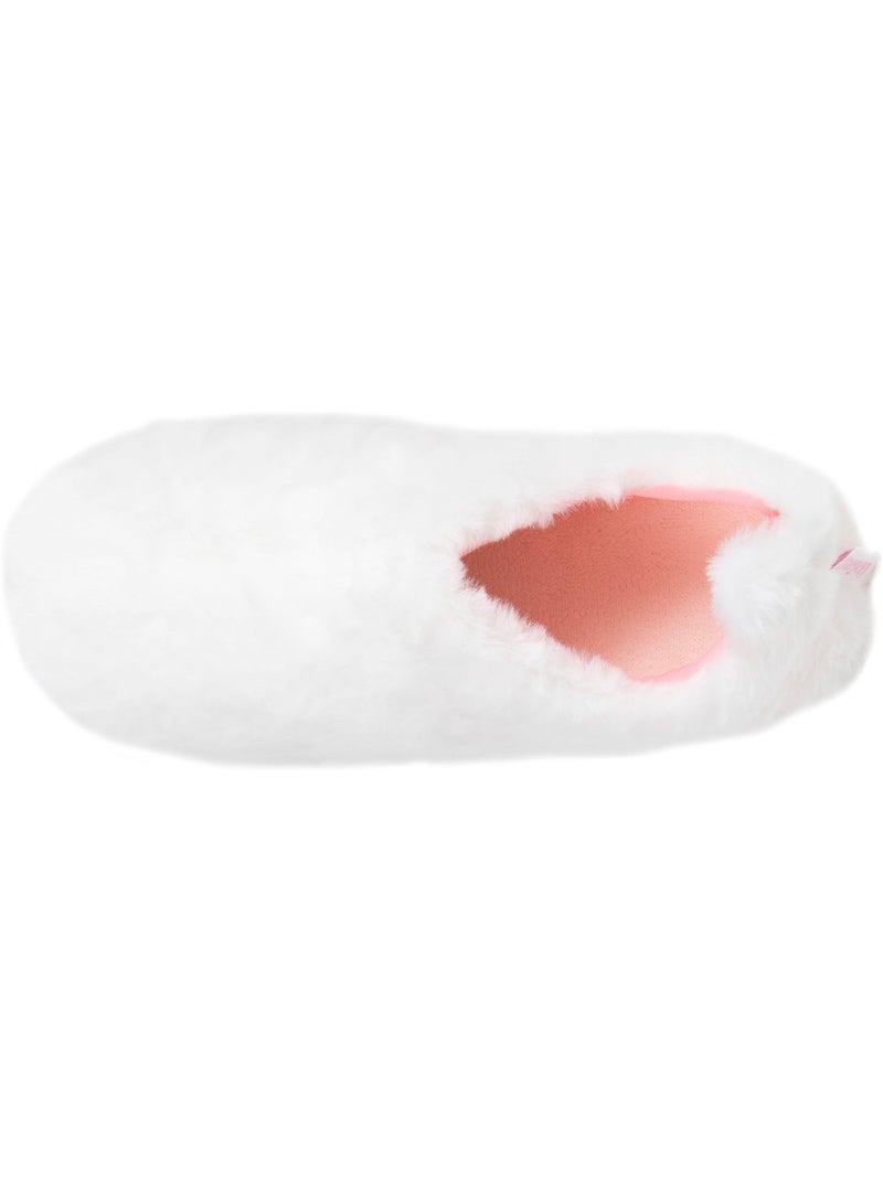 Pantofole stivaletti finta pelliccia, suola in gomma donna Isotoner Avorio - Kiabi