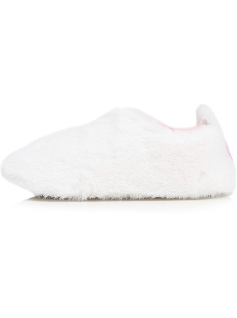 Pantofole stivaletti finta pelliccia, suola in gomma donna Isotoner Avorio - Kiabi