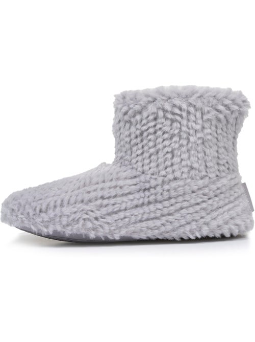 Pantofole stivaletti imitazione di pelliccia, suola donna isotoner - Kiabi Pantofole stivaletti imitazione di pelliccia, suola donna isotoner - Kiabi
