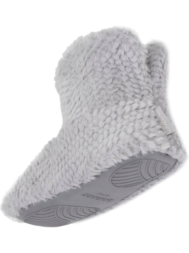 Pantofole stivaletti imitazione di pelliccia, suola donna isotoner Grigio grigio - Kiabi