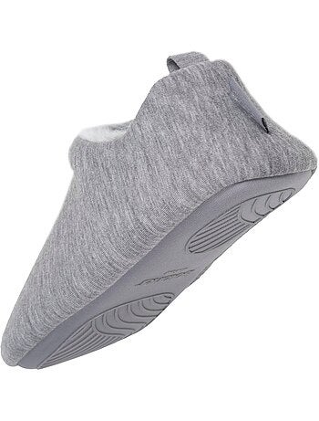 Pantofole stivaletti maglia, suola in gomma antiscivolo donna Isotoner