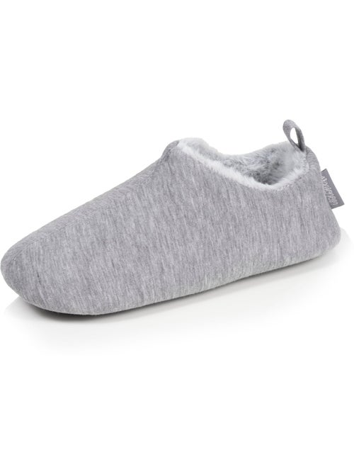 Pantofole stivaletti maglia, suola in gomma antiscivolo donna Isotoner - Kiabi