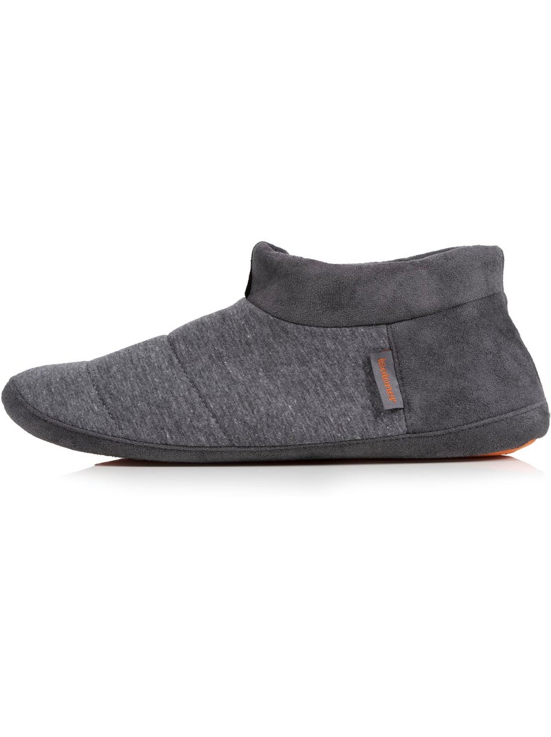 Pantofole stivaletti microspugna, suola in gomma antiscivolo uomo Grigio melangiato - Kiabi
