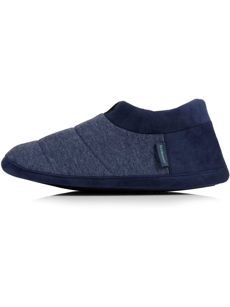 Pantofole stivaletti microspugna, suola in gomma antiscivolo uomo Isotoner Blu marino - Kiabi