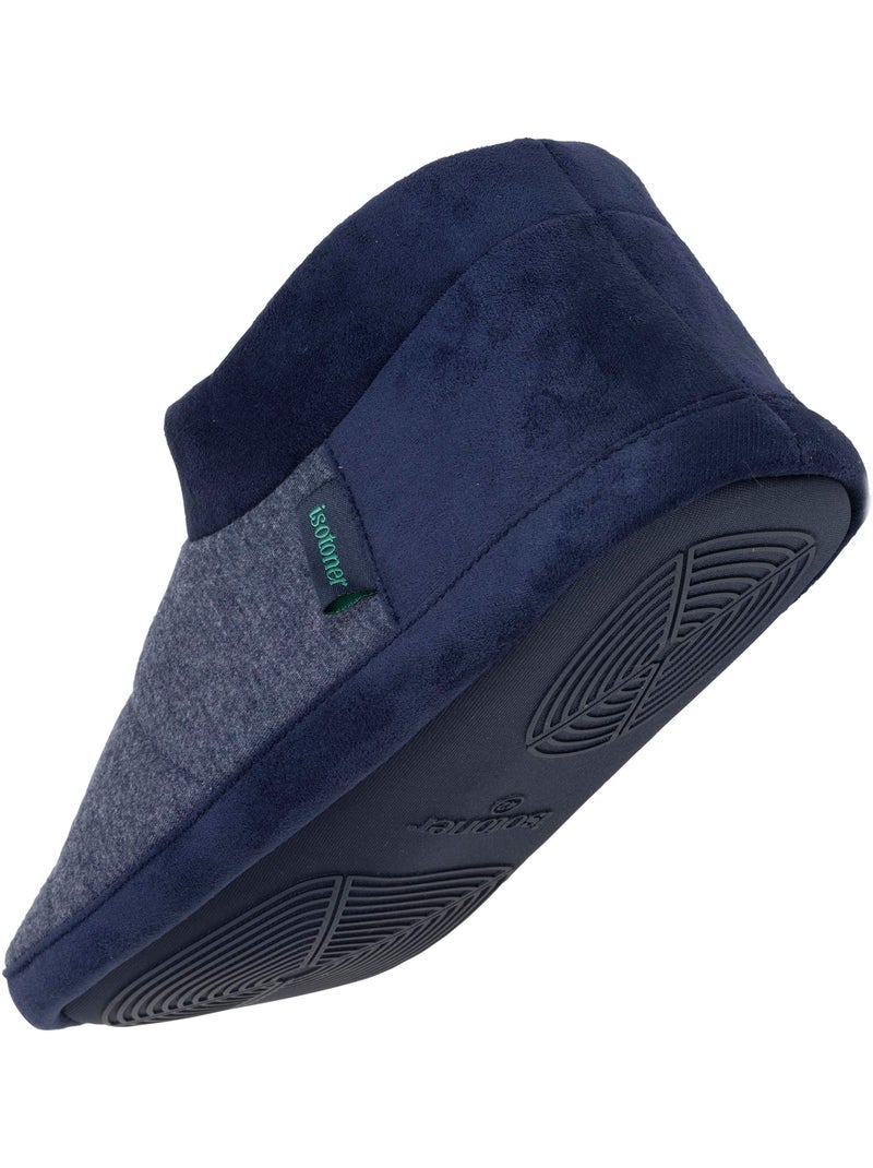 Pantofole stivaletti microspugna, suola in gomma antiscivolo uomo Isotoner Blu marino - Kiabi