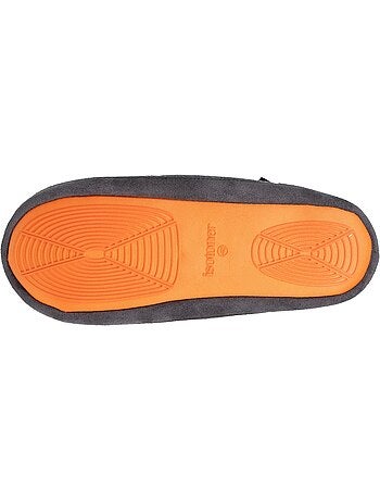 Pantofole stivaletti microspugna, suola in gomma antiscivolo uomo Isotoner