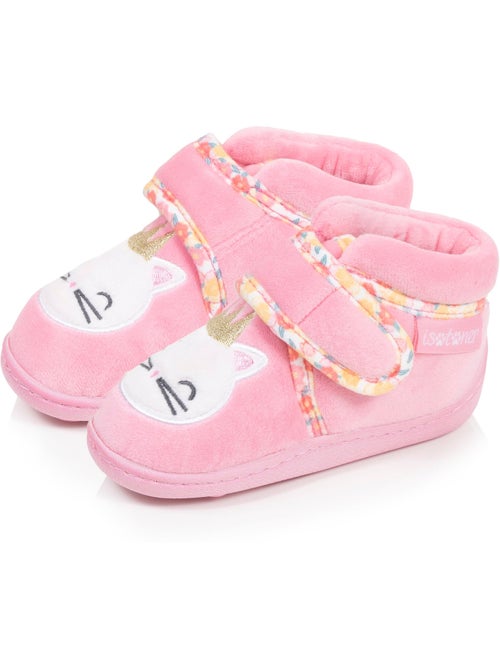 Pantofole stivaletti microvelluto con sostegno rinforzato, neonato bambina isotoner - Kiabi