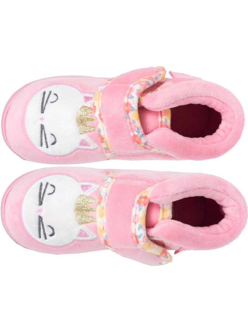 Pantofole stivaletti microvelluto con sostegno rinforzato, neonato bambina isotoner Rosa - Kiabi