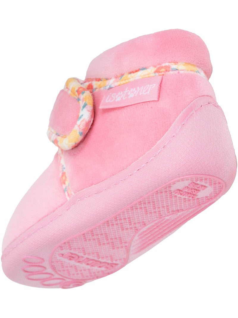 Pantofole stivaletti microvelluto con sostegno rinforzato, neonato bambina isotoner Rosa - Kiabi