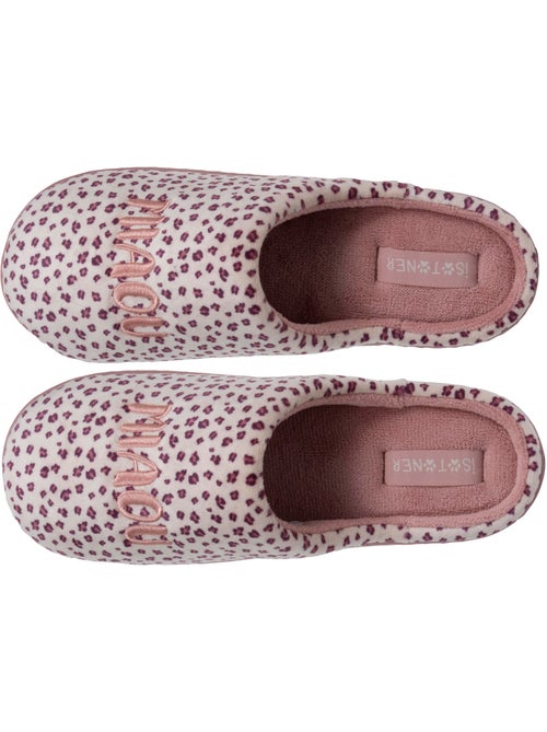 Pantofole stivaletti microvelluto leopardato, suola bambina - Kiabi Pantofole stivaletti microvelluto leopardato, suola bambina - Kiabi