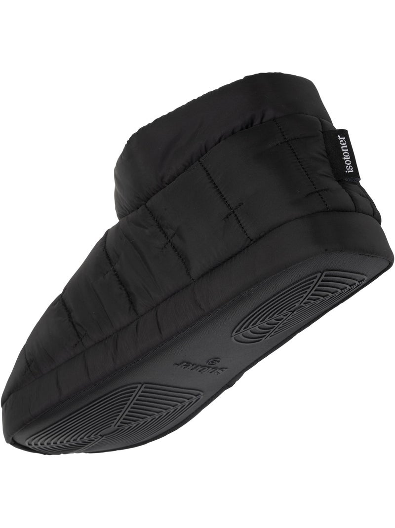 Pantofole stivaletti nylon - Suola in gomma ultra morbida uomo Isotoner Nero - Kiabi