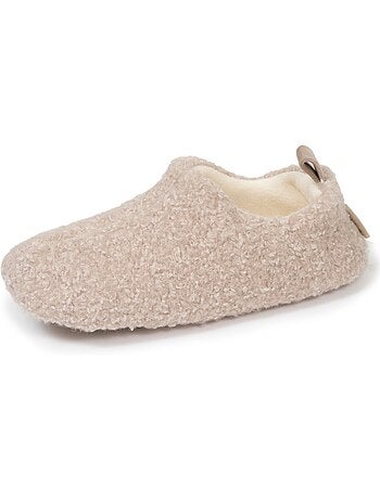 Pantofole stivaletti sherpa, suola antiscivolo donna isotoner
