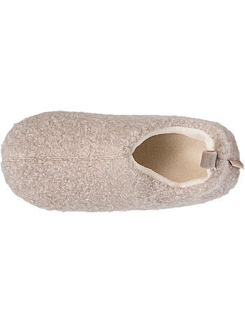 Pantofole stivaletti sherpa, suola antiscivolo donna isotoner